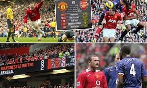 Select the opponent from the menu on the left . Arsenal V Manchester United Gunners Have A Terrible Record At Old Trafford Daily Mail Online