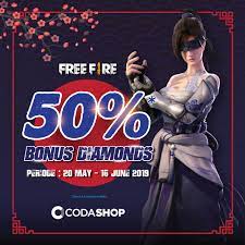 Garena free fire has been very popular with battle royale fans. Top Up Diamond Free Fire Diskon 50 Di Codashop Codashop Blog Id