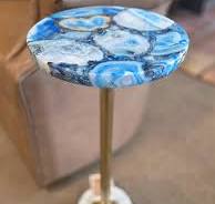 Blue agate side table - The perfect accent piece to add a ...