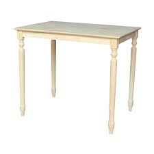 Maybe you would like to learn more about one of these? 30 X 42 Solid Wood Counter Height Table With Turned Legs Unfinished International Concepts Target
