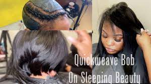 Watch Me Kill This Layered Quickweave Bob On My Sleeping Client Protective Cap Method Quickweave Bob Quick Weave Hairstyles Short Bob Quick Weave Hairstyles