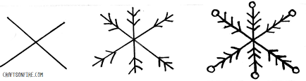 This line will also help you set it's size (longer line for bigger snowflake). How To Draw A Snowflake In 3 Steps Easy Drawing Tutorial Craftsonfire