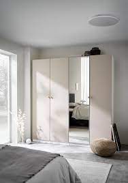 Sie haben schon eine tür geplant? Pax Reinsvoll Vikedal Schrankkombination Weiss Graubeige Spiegelglas Ikea Deutschland