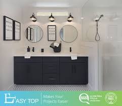 The cambridge collection offers a brilliant, solid white complexion on an all plywood cabinet with a natural wood interior that is sure to add a touch of. Modern Double Sink Bathroom Vanity Floor Mounted Black Pvc Shaker Door Bathroom Cabinets China Bathroom Vanity Philippines Bathroom Cabinet Philippines Basin Made In China Com