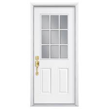 Check spelling or type a new query. Porte D Entree En Acier Masonite Blanche 36 Po L X 80 Po H Fenetre A 9 Carreaux 25098532 189129 Rona