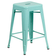 Lompoc Bar Counter Stool Reviews Allmodern With Images Green Bar Stools Counter Height Stools Flash Furniture