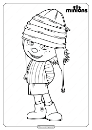 Select from 35653 printable crafts of cartoons, nature, animals, bible and many more. Printable Minions Edith Gru Pdf Coloring Page