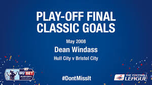 The proceeds of the sale will be split between the player's two children and a cancer ward at castle hill hospital near hull. Classic Play Off Final Goals Dean Windass Hull City V Bristol City Youtube