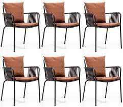 Check spelling or type a new query. Casa Padrino Luxury Garden Chair Set Brown Black 50 X 45 X H 82 Cm Modern Garden Chairs With Armrests Garden Gastronomy Furniture