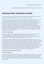 Pdf classification of concept drifting data streams bibliography. Business With Humanity In Mind Essay Example