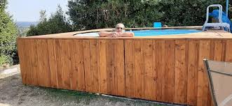 Habillage D Une Piscine Tubulaire Par Sylvainvador Sur L Air Du Bois