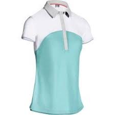 Polo Golf Mujer 900 Azul Laguna Blanco Camisetas Polo Mujer Polo Mujer Estilo Camisa De Polo