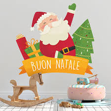 In italy, people usually decorate it on the day of the immacolata, on december the 8 th. Kids Wall Sticker Merry Christmas In Italian Muraldecal Com