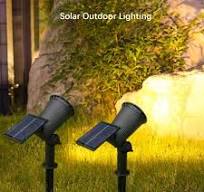 9 LED Solar Spot Light Outdoor Waterproof Spotlights Solar ...