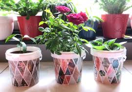How To Recycle Yogurt Containers Into Flower Pots Plant Pot Diy Diy Flower Pots Flower Pots