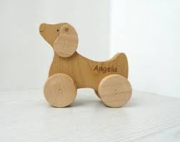 Wooden Dog Wooden Animals On Wheels Wooden Toys Gift For Kids Eco Friendly Toy Wooden Toy Gift Wooden Toys Handmade Toys