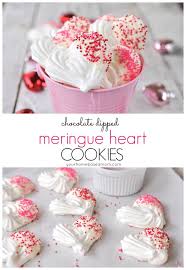 Chocolate Dipped Meringue Cookies Recette Biscuits De Meringue Idee Patisserie Farandole De Dessert