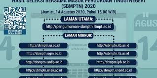 Banyak juga yang bilang 14 agustus 2020. Pengumuman Sbmptn 2020 Dipercepat Berikut Alternatif Laman Mirror Yang Bisa Digunakan Campuspedia News
