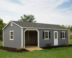 14x30 Shed With Garage Door Byler Barns Shed Shed Sizes He Shed She Shed