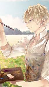 #touken ranbu #yamanbagiri kunihiro #anime art #anime boy #beautiful anime boy #cute anime boy #kawaii anime boy #boy with sword #katana #cape #light particles #sky #clouds #stars #shiny. Pin On Anime