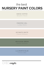The best gray paint colors for a nursery. 5 Of The Best Nursery Paint Colors Chic Misfits Nursery Paint Colors Best Nursery Paint Colors Girl Nursery Colors