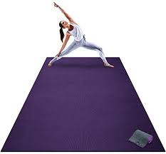 Premium Extra Large Yoga Mat 9 X 6 X 8mm Extra Thick Comfortable Non Toxic Non Slip Barefoot Exercise Mat Yoga Stretching Cardio Workout Mats Home Large Yoga Mat