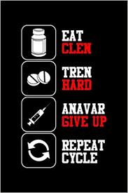 Un tren es un vehículo compuesto por una serie de vagones o coches acoplados entre sí y remolcados (remolques) por una locomotora, o bien por coches autopropulsados. Eat Clen Tren Hard Anavar Give Up Cycle Steroid Workout Log Notebook Journal Fitness Amazon De Th Bookz Fremdsprachige Bucher