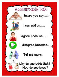 accountable talk poster