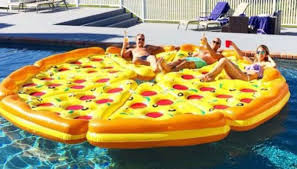 We Ve Seen Food Pool Floats Before But This One Takes The Cake Pool Floats Food Pool Floats Pizza Pool Float