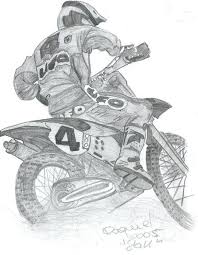 Motocross By Nstall Bike Drawing Motorcycle Drawing Biker Art