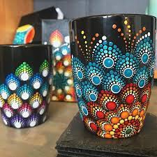 Working On Some More Orders Edmontonliving Mandala Sharing Edmontonart Mandalaart Dotart Thedotte Dot Art Painting Glass Painting Designs Bottle Painting
