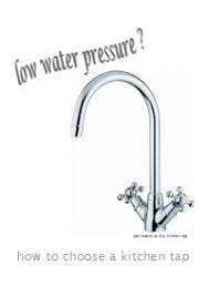 low water pressure taps and sinks