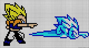 Dragon Ball Z Perler Bead Pattern Pixel Art Sangoku Dessin Pixel Pixel Art