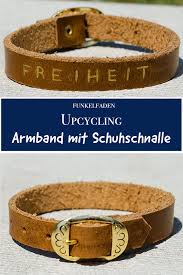Diy Anleitung Armband Aus Leder Selbermachen Mit Goldener Schnalle Armband Leder Leder Und Armband