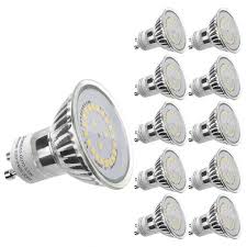 Le gu10 led light bulbs, 50w halogen equivalent, non dimmable, 5000k daylight white natural light, led bulb replacement for recessed track lighting, 3w 350lm 120° flood beam angle, pack of 6. 10er 3 5w Gu10 Par16 Lampe Ersatz Fur 50w Halogenlampe Kaltweiss Le
