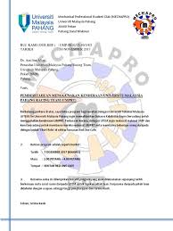 Info yang diperoleh adalah dari laman web uitm setiap cawangan. Surat Permohonan Tempat