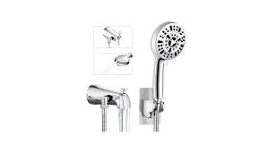Metal Tub Spout with Diverter,10 Settings Hand Held Shower,Bathtub Faucet  with Shower Sprayer Chrome - Amazon.com
