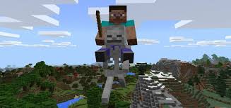 Skeleton Flying Machine Addon For Minecraft Pe 1 2 0 7 Mcpe Box Minecraft Minecraft Pe Horses