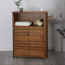 Modern brown hard wood bathroom cabinet with wash basin cabinet. Dark Wood Bathroom Cabinet Chiltern Sale Now On Up To 70 Off Store