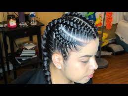 How To Prevent Hair From Sticking Out The Ends Of Feed In Braids Youtube Feed In Braid Braids With Curls Hair