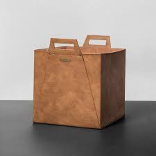 Check spelling or type a new query. Hearth Hand With Magnolia Faux Leather Storage Bin Great For Blankets Towels Hearth Hand With Magnolia Metal Storage Bins Leather