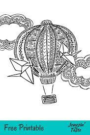 Pypus is now on the social networks, follow him and get latest free coloring pages and much more. Hot Air Balloon Coloring Page Jonesin For Taste