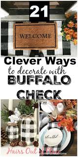 Black And White Buffalo Plaid Decor Buffalo Check Decor Ideas For Christmas Fall And Year Round Decorating Buffalo Check Christmas Decor Plaid Decor Retro Home Decor