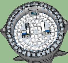 Unofficial cutaway diagram (in german) of spacex's starship by german illustrator julian schindler. Spacex Starship Interior Concept For 100 Passengers Spacex Starship Spacex Starship