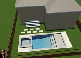 Simply chic, the melbourne pool house plan is often used to build two poolside spaces next to one another for dramatic, head turning style. 3d Swimming Pools Home Richard S Total Backyard Solutions