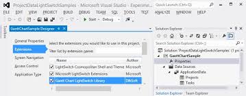 gantt chart lightswitch extensions documentation