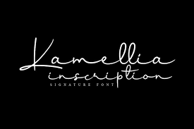 You are confirming that the letter has been send by you. Kamellia Signature Font Free Fonts