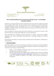 It came after the uae issued a visa ban on kenyans. Kenya Tourism Federation On Twitter Greetings We Share Herein Attached A Ktf Update On The Recent Covid 19 Containment Measures In Kenya Since The Government Introduced A Raft Of Containment Measures Intended To