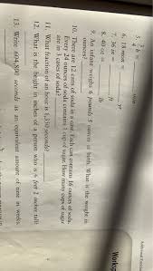 How many ounces in a pound? Additional Exercise 5 3 H Min Worksp 6 18 Mon Yr Chegg Com