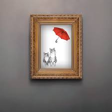 cats in the rain 猫は雨の中に バンクシーのアート バンクシー イラストレーター